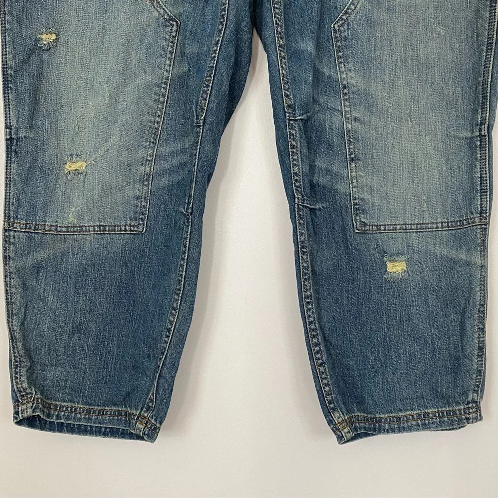 Pilcro The Wanderer Jeans Anthropologie A+ plus size 18w boho patchwork blue - Picture 4 of 12